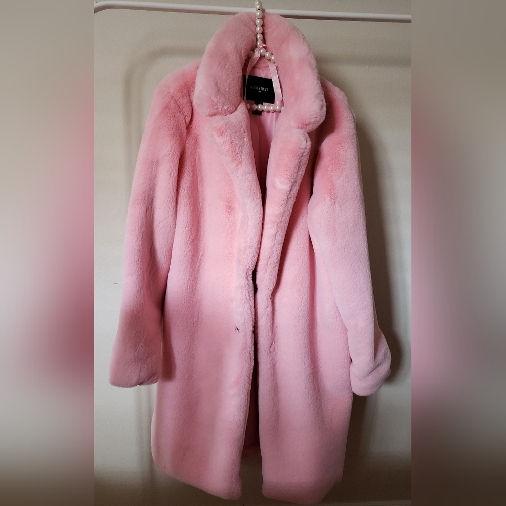Forever 21 Pink Teddy Jacket